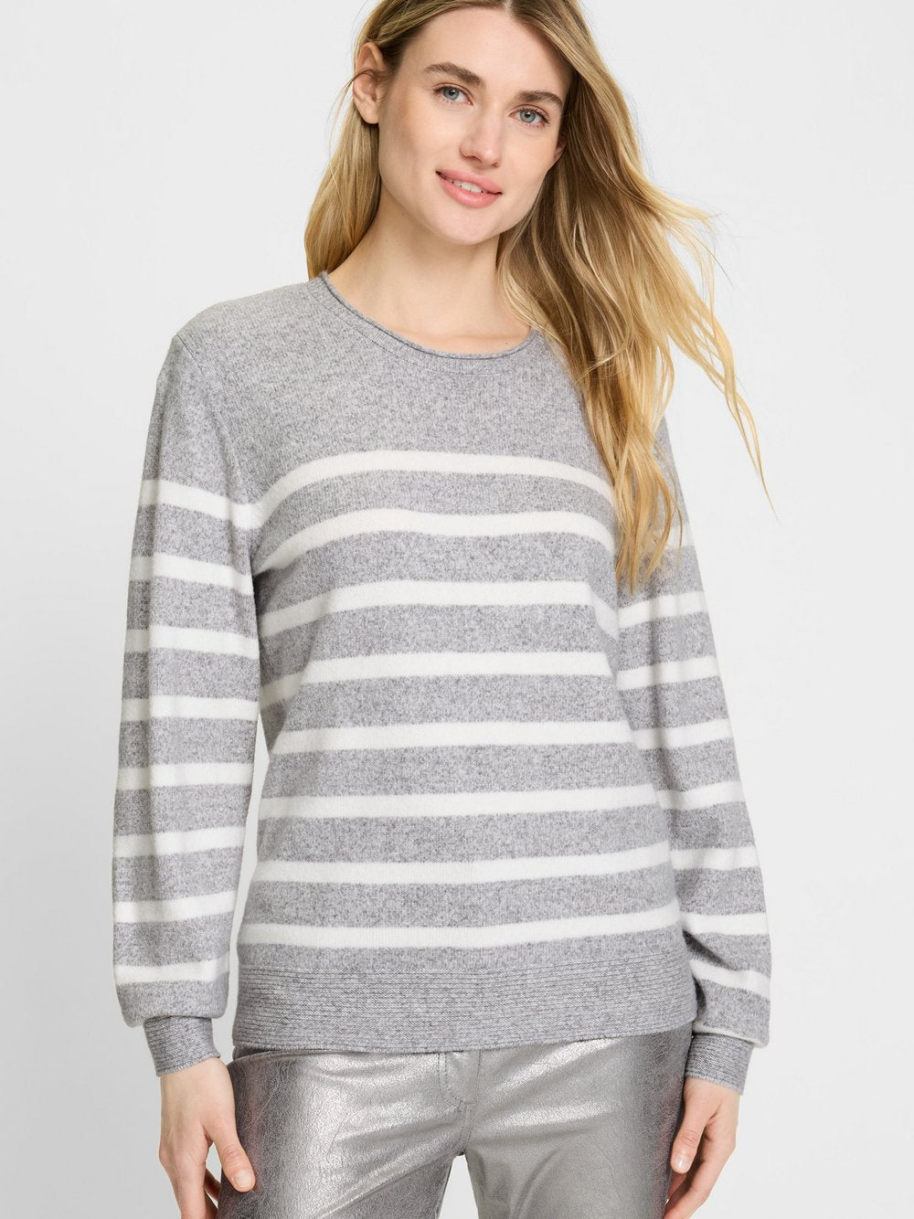 Olsen Pullover Damen Viskose gestreift