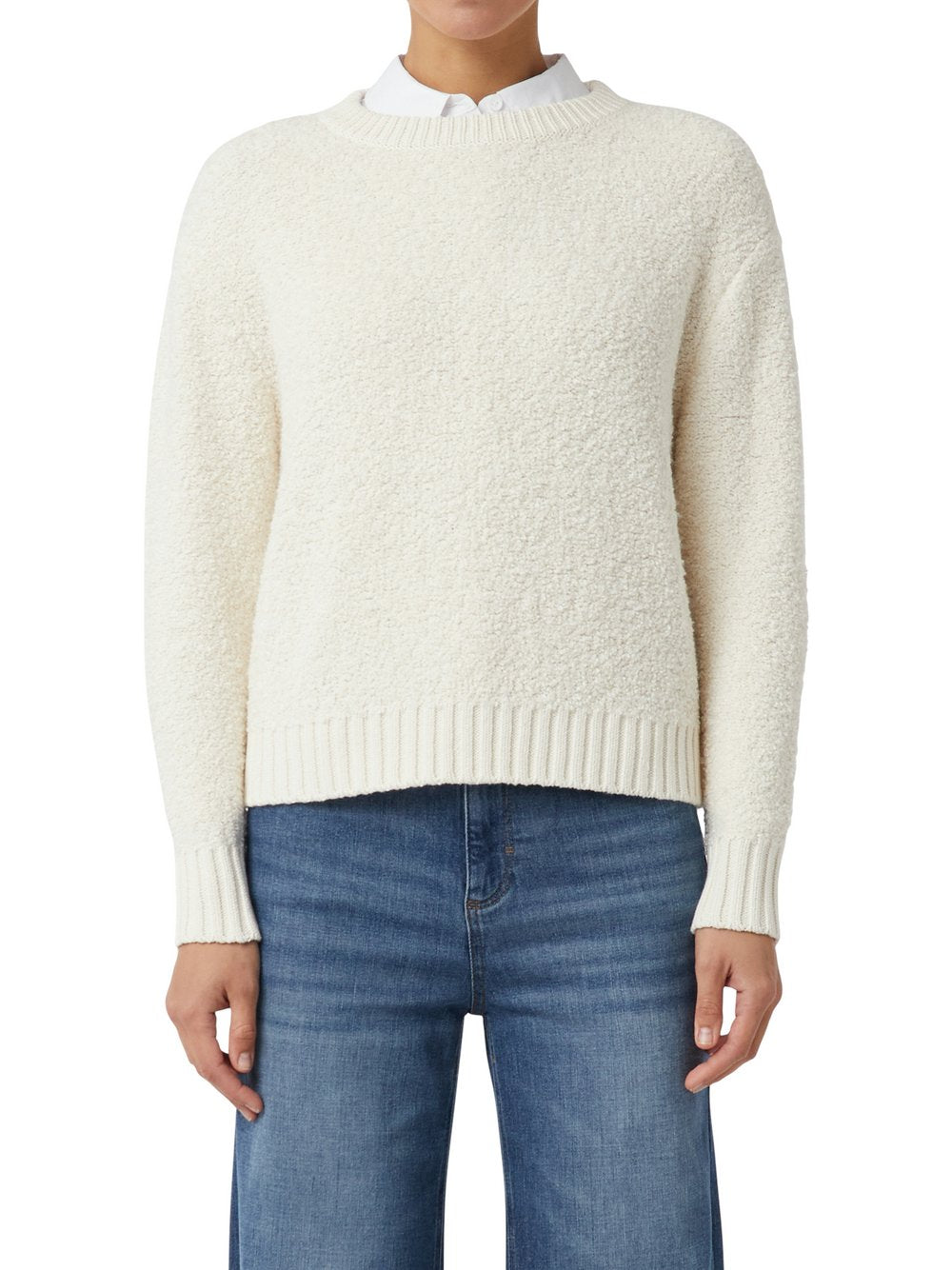 comma casual identity Strickpullover Damen Baumwolle