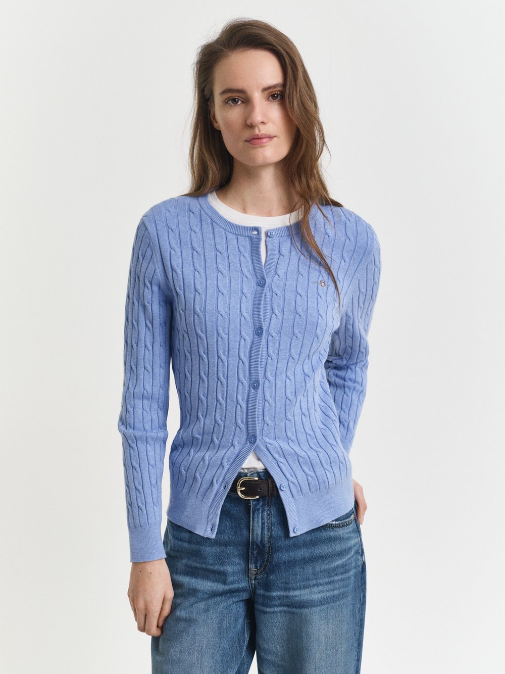 Gant Strickjacke Damen Baumwolle gemustert