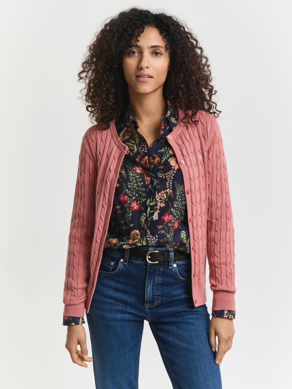 Gant Strickjacke Damen Baumwolle gemustert