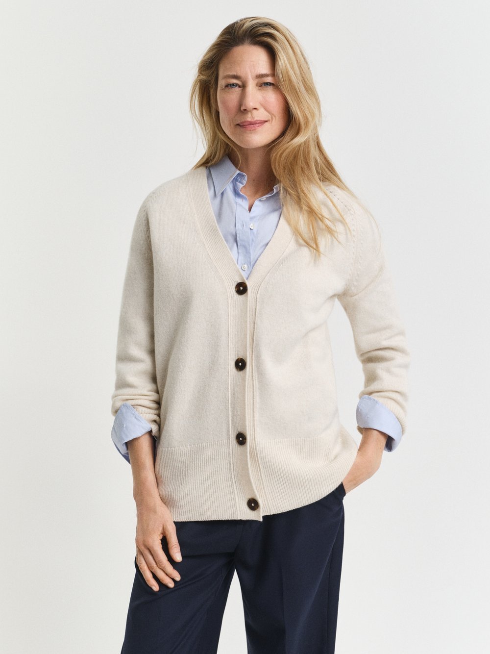 Gant Strickjacke aus Wolle mit Cashmere-Anteil Damen