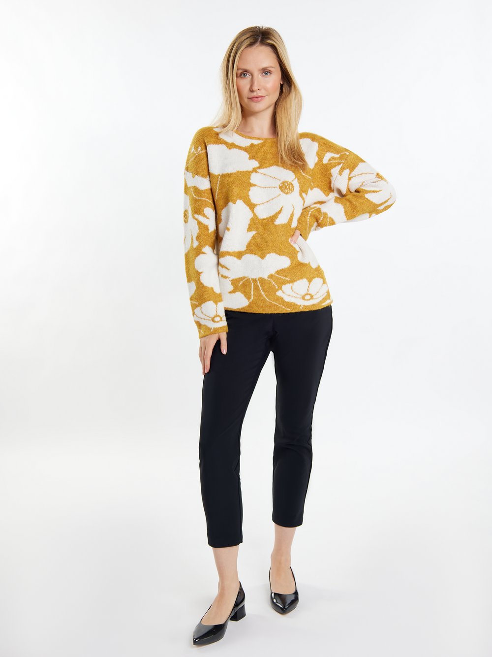 Usha Strickpullover Damen gemustert