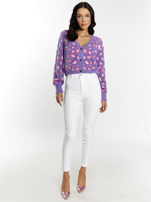 Faina Strickjacke Damen Polyamid gemustert