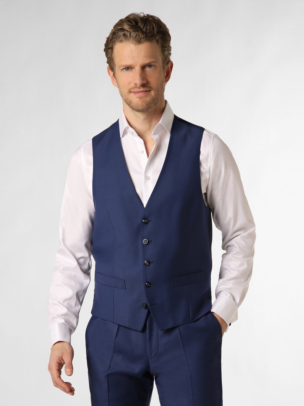 Roy Robson Baukasten-Weste Herren Regular Fit Wolle