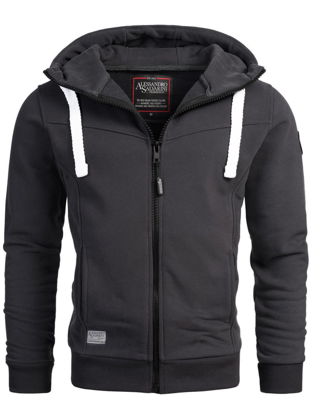 Alessandro Salvarini Sweatjacke Herren Baumwolle
