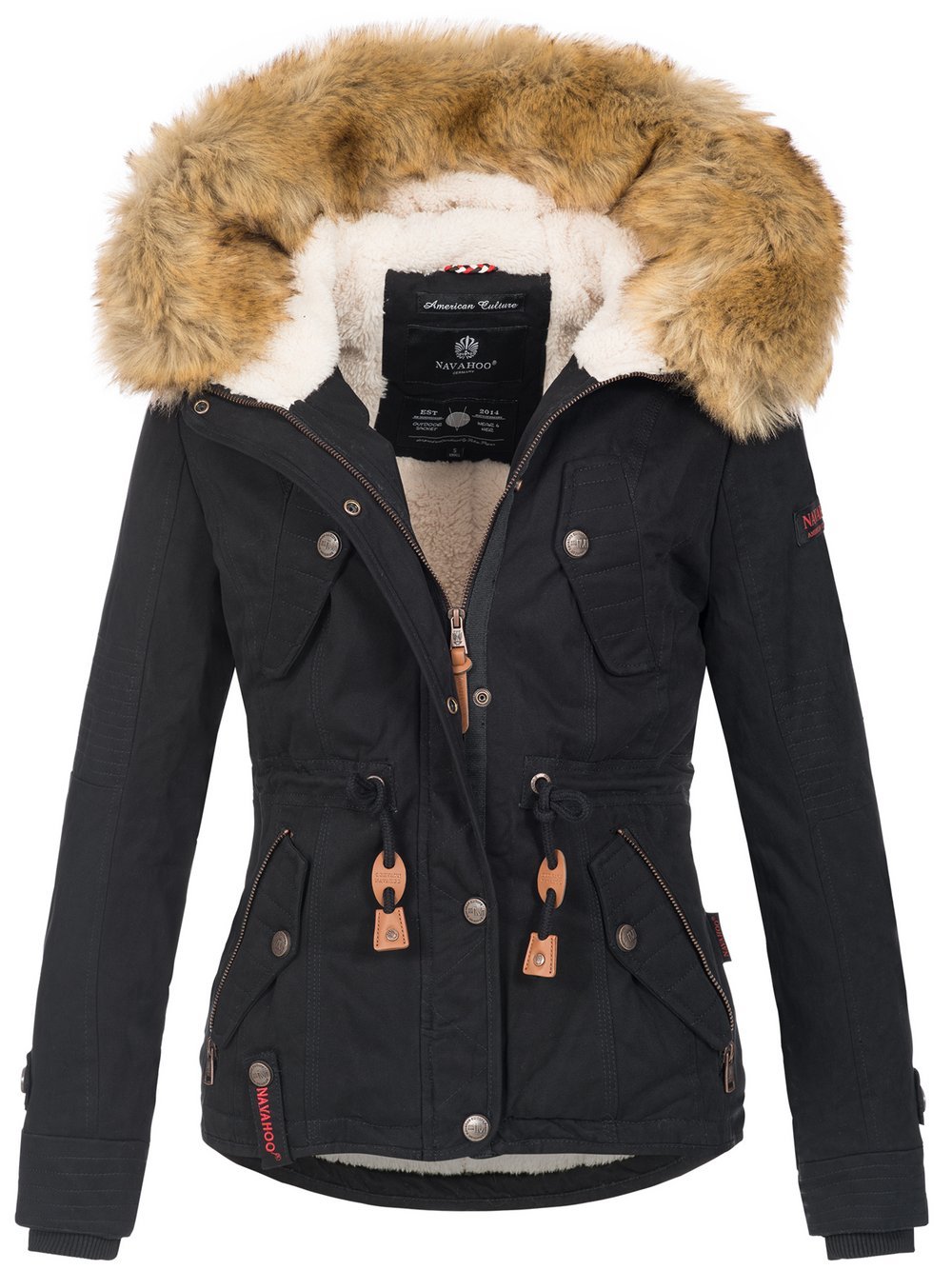 Navahoo Winterjacke Damen Baumwolle