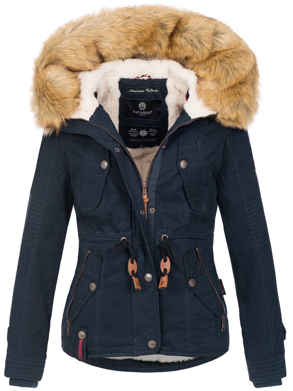 Navahoo Winterjacke Damen Baumwolle