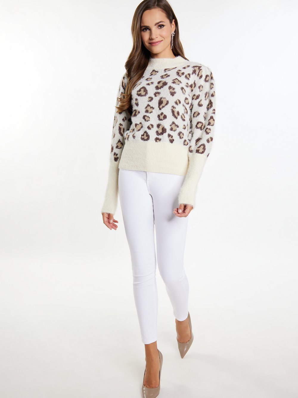 Faina Strickpullover Damen Polyamid gemustert