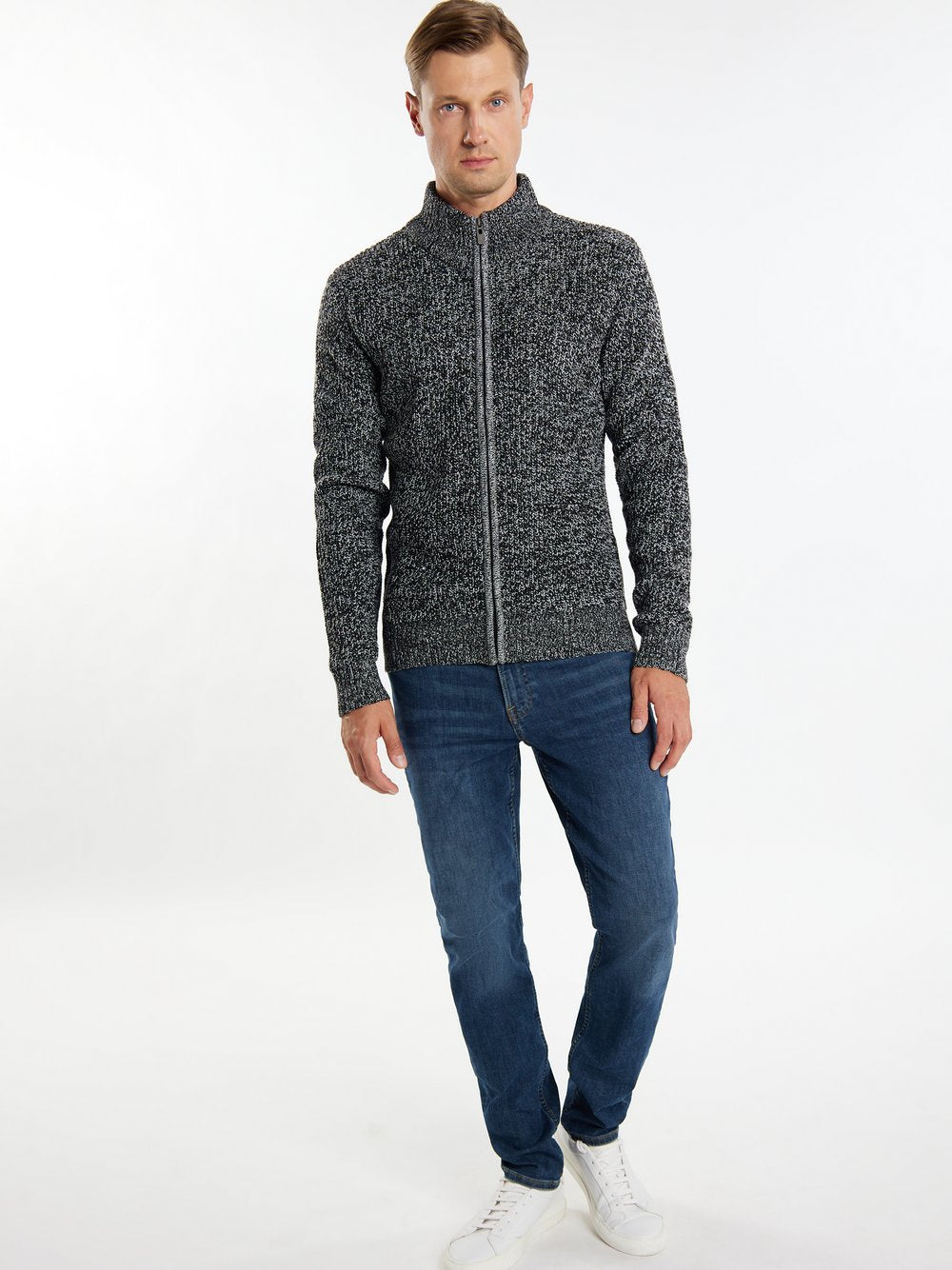 ICEBOUND Strickjacke Herren meliert