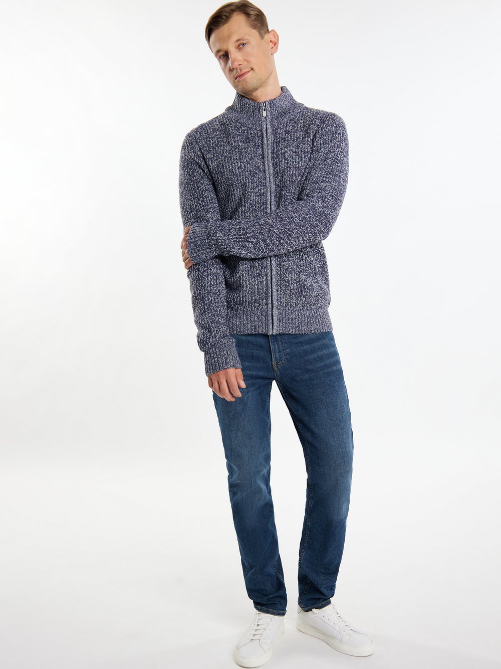 ICEBOUND Strickjacke Herren meliert