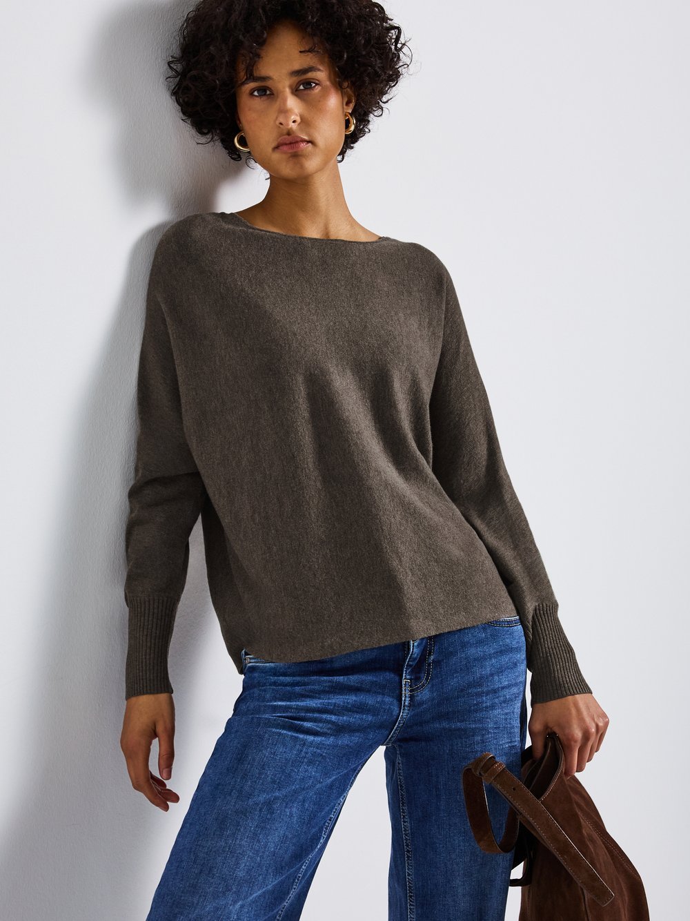 Street One Feinstrickpullover Damen meliert