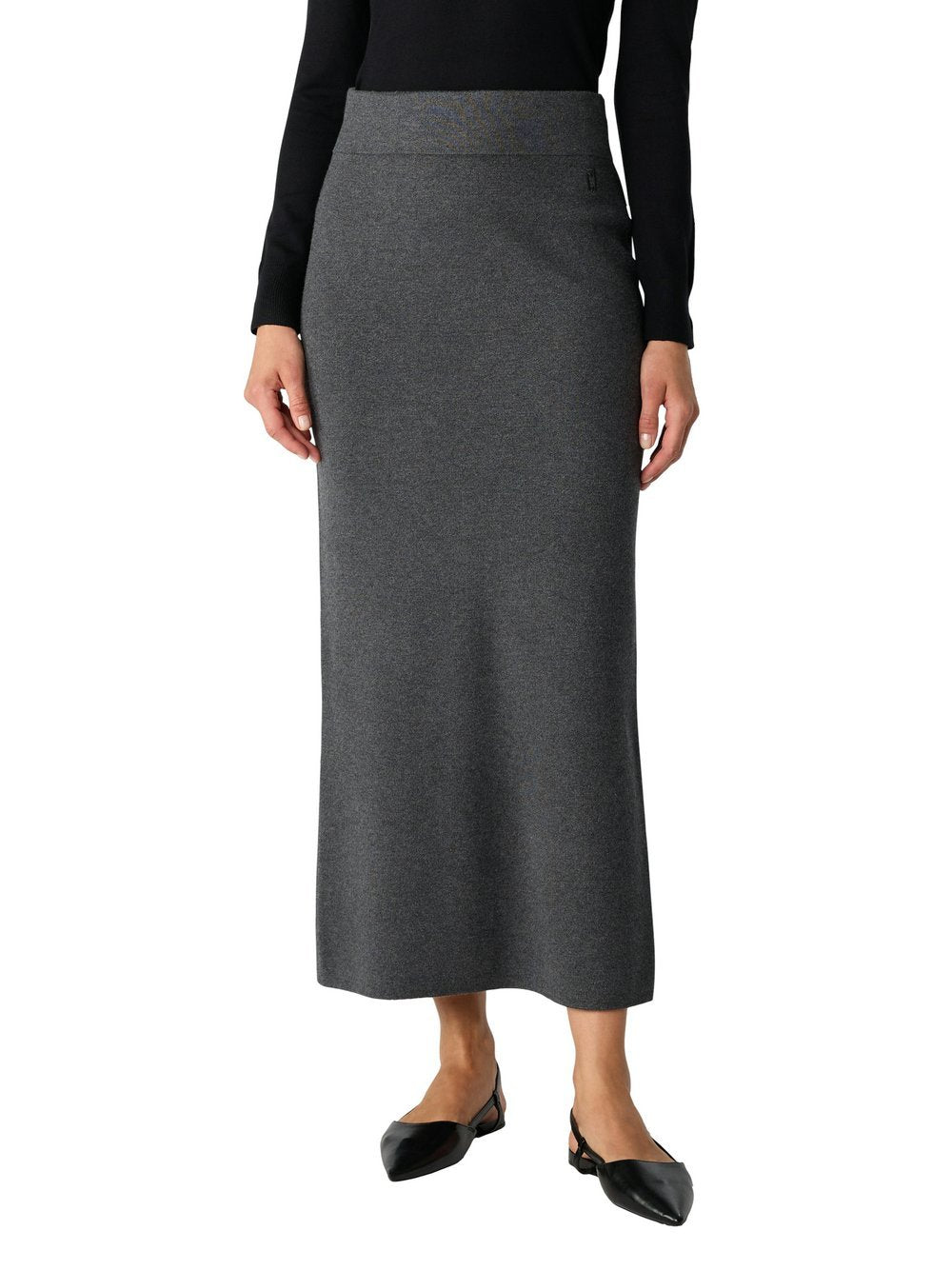 comma casual identity Strickrock Damen Viskose meliert