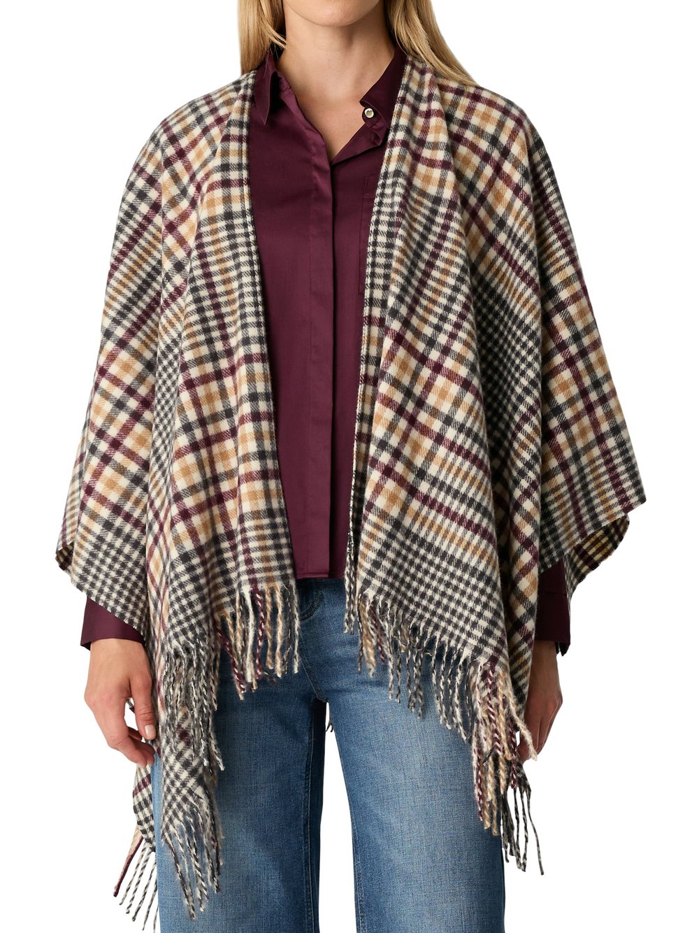 comma Schal Damen kariert