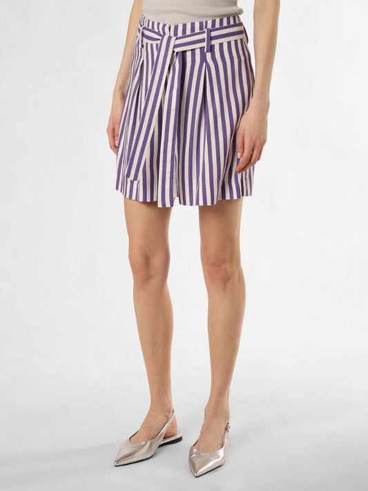 IPURI Shorts mit Leinen-Anteil Damen gestreift