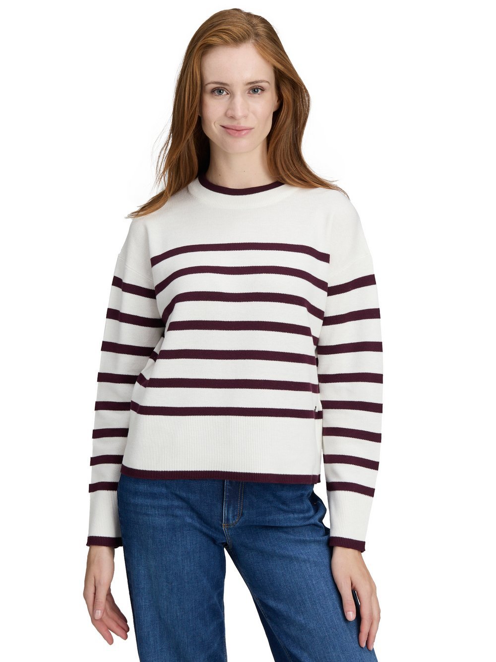 Betty & Co Pullover Damen Baumwolle gestreift