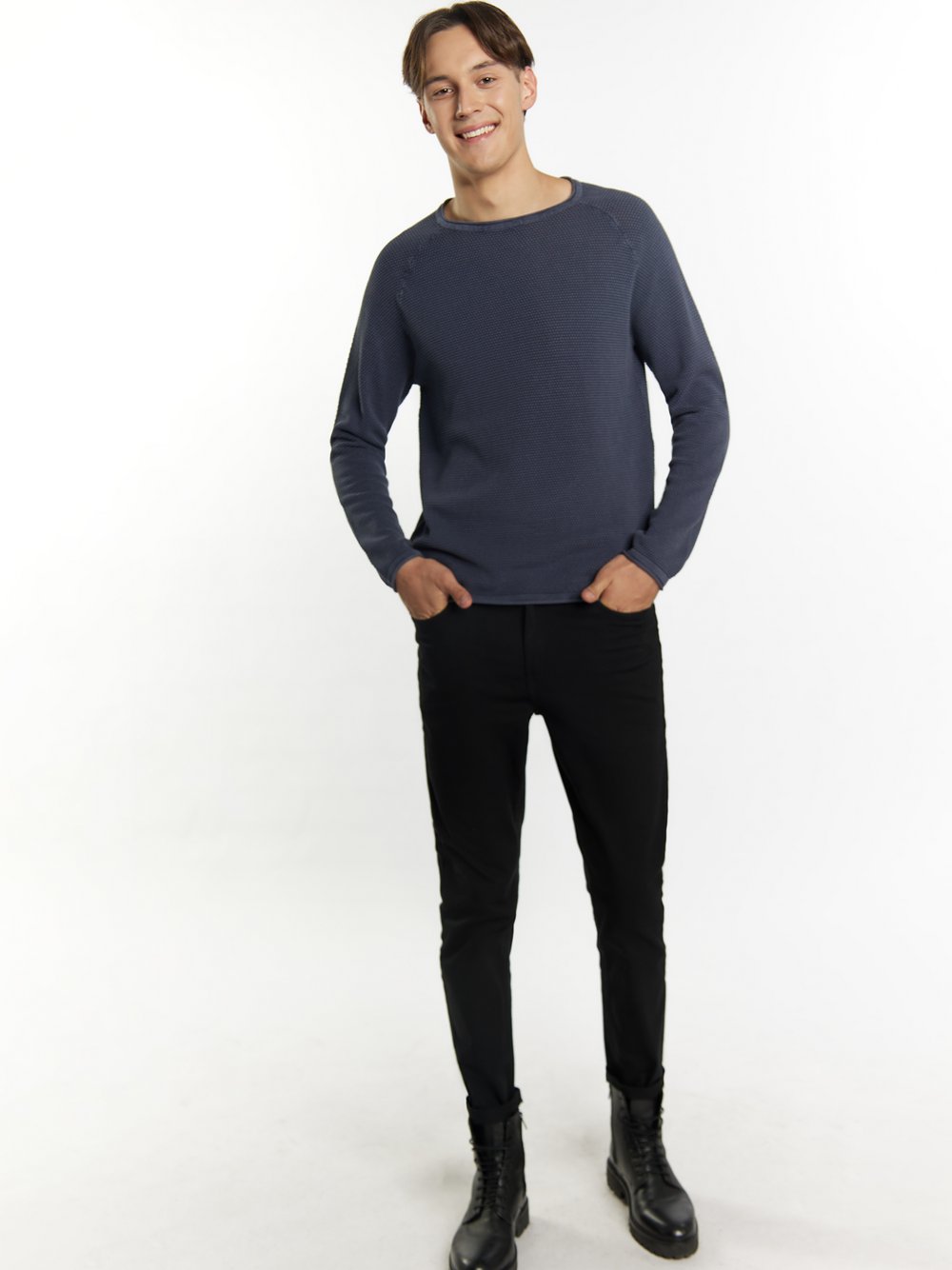 Mo Strickpullover Herren Baumwolle