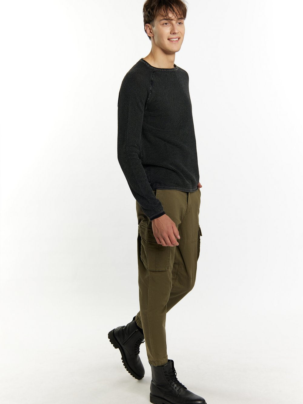 Mo Strickpullover Herren Baumwolle