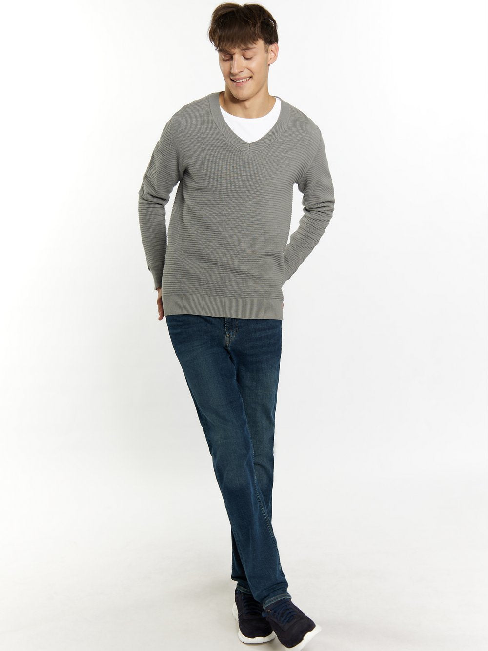 Mo Strickpullover Herren Baumwolle