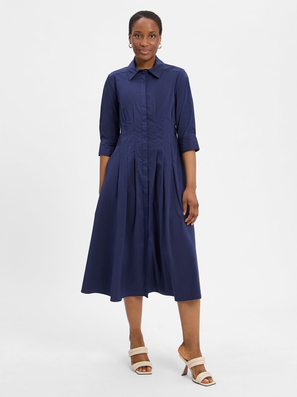 Ambiance Kleid Damen Baumwolle
