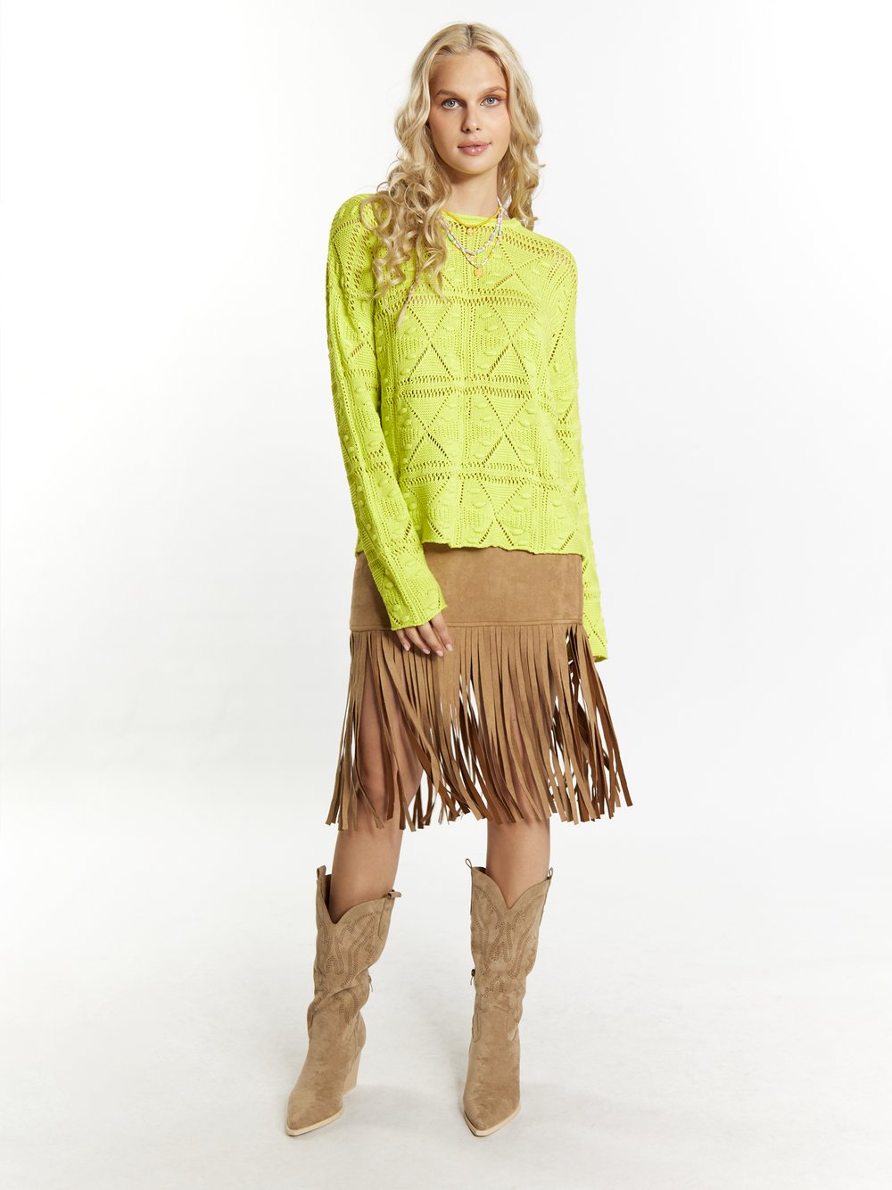 IZIA Strickpullover Damen Baumwolle