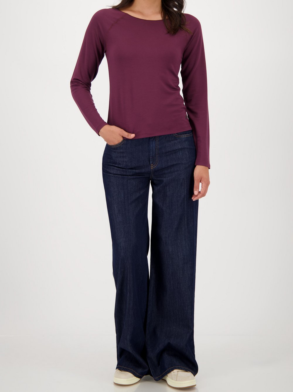 Monari Langarmshirt Damen Viskose