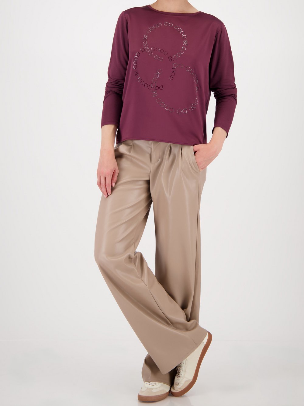 Monari Langarmshirt Damen Viskose bedruckt