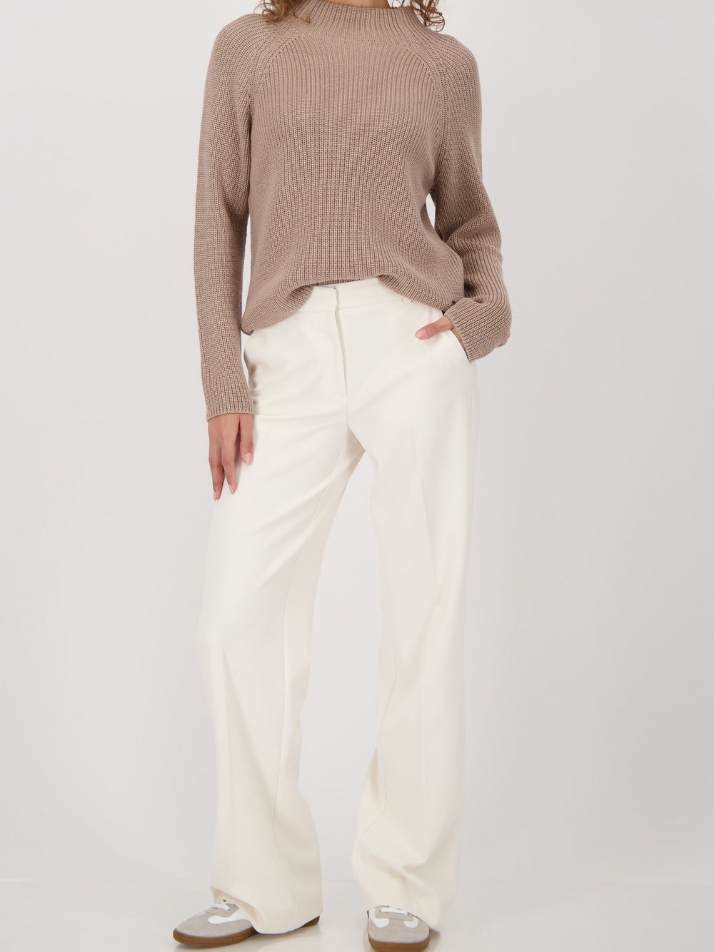 Monari Strickpullover Damen Rippe