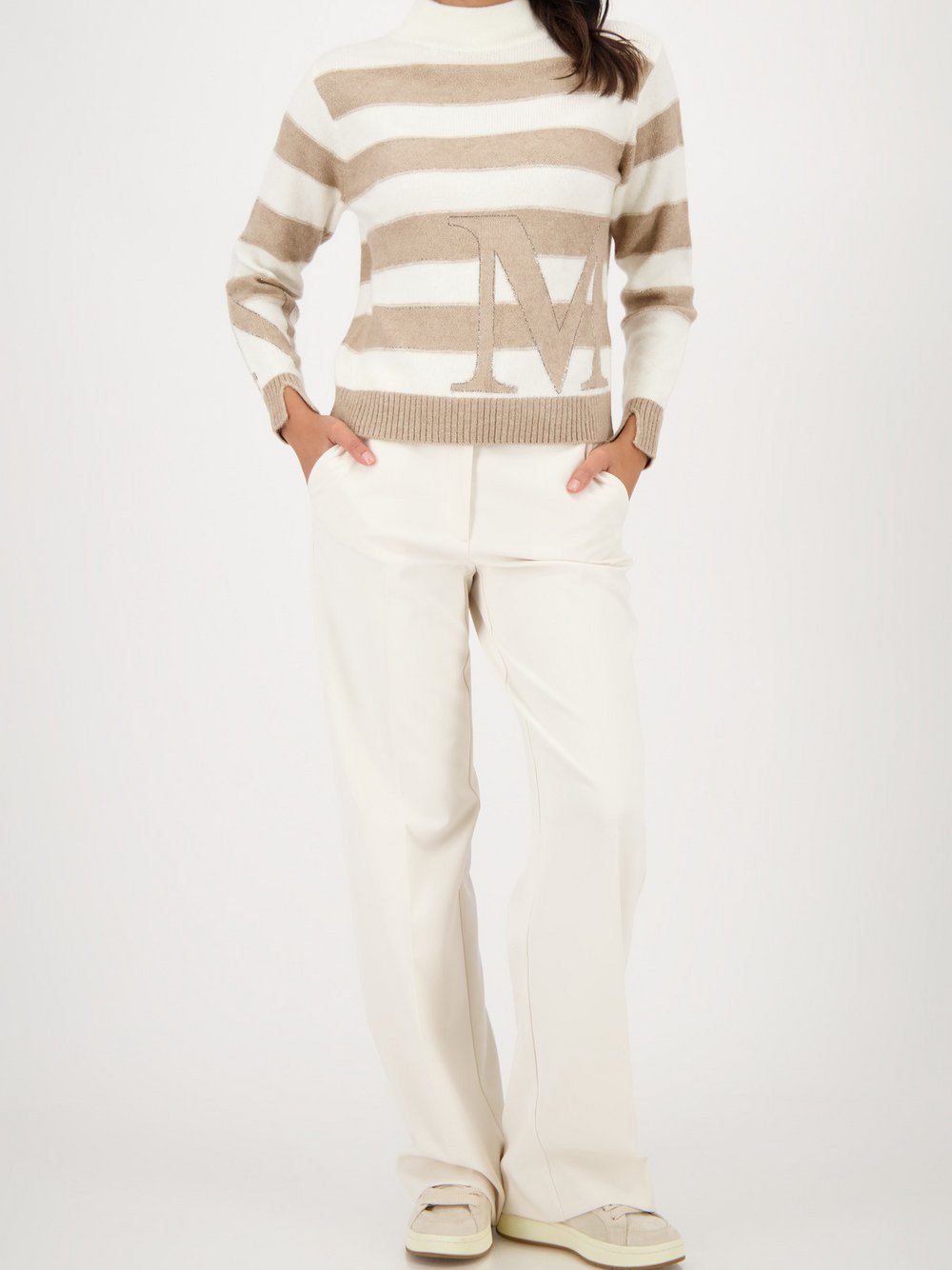 Monari Strickpullover Damen Feinstrick gestreift