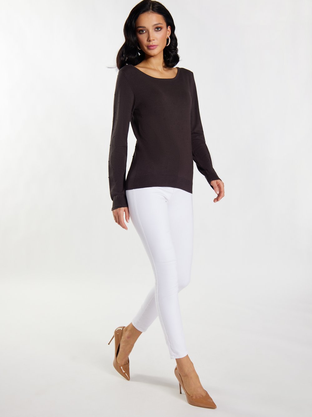 Faina Strickpullover Damen Baumwolle