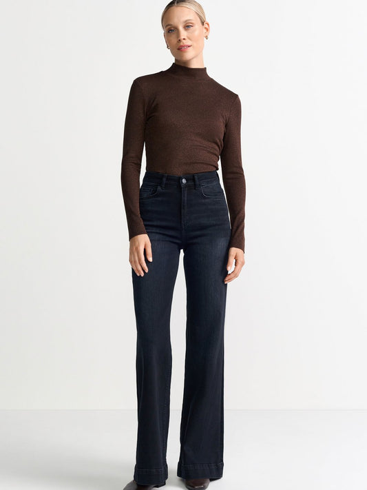 Rich & Royal Langarmshirt Damen Viskose meliert