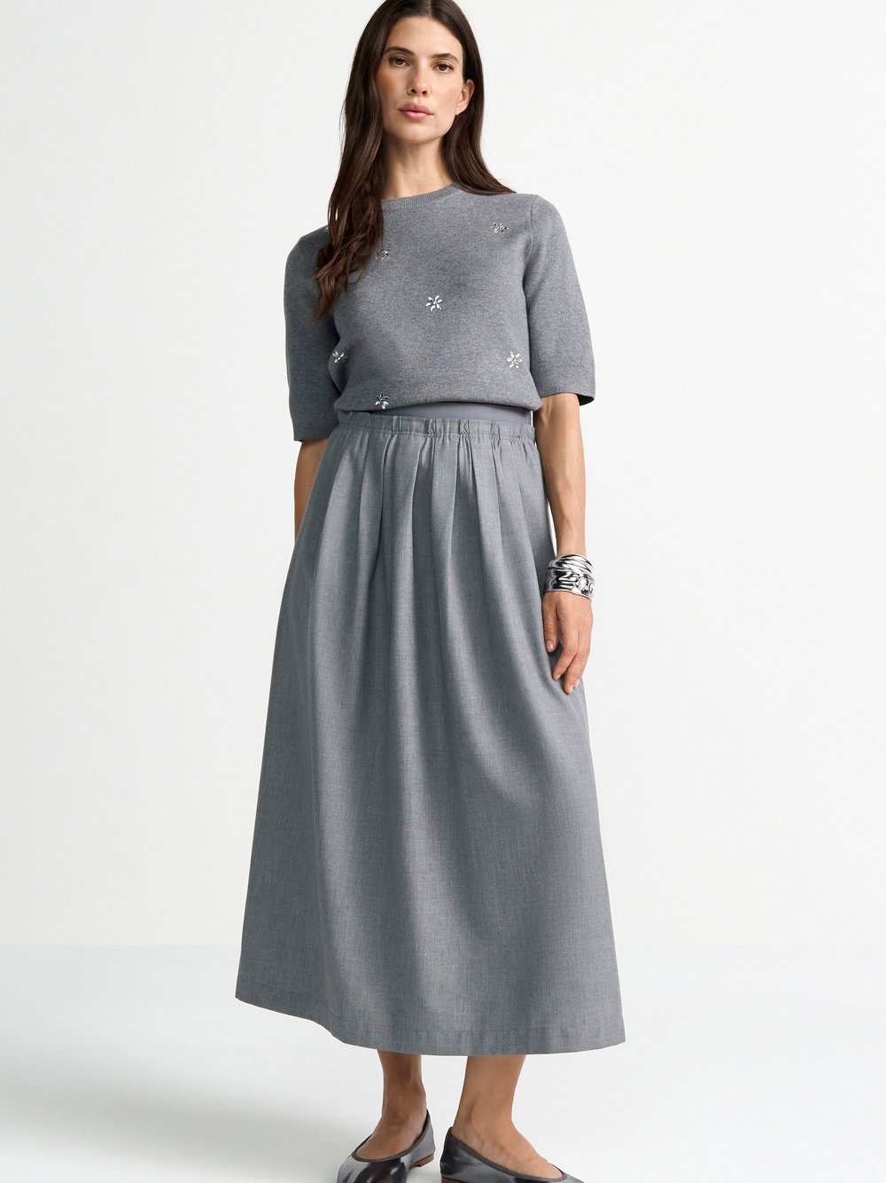 Rich & Royal Midirock Damen meliert