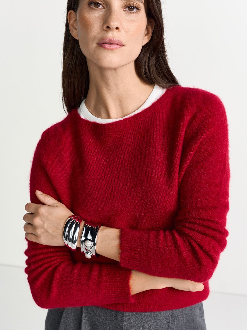 Rich & Royal Strickpullover mit Alpaka-Anteil Damen Wolle