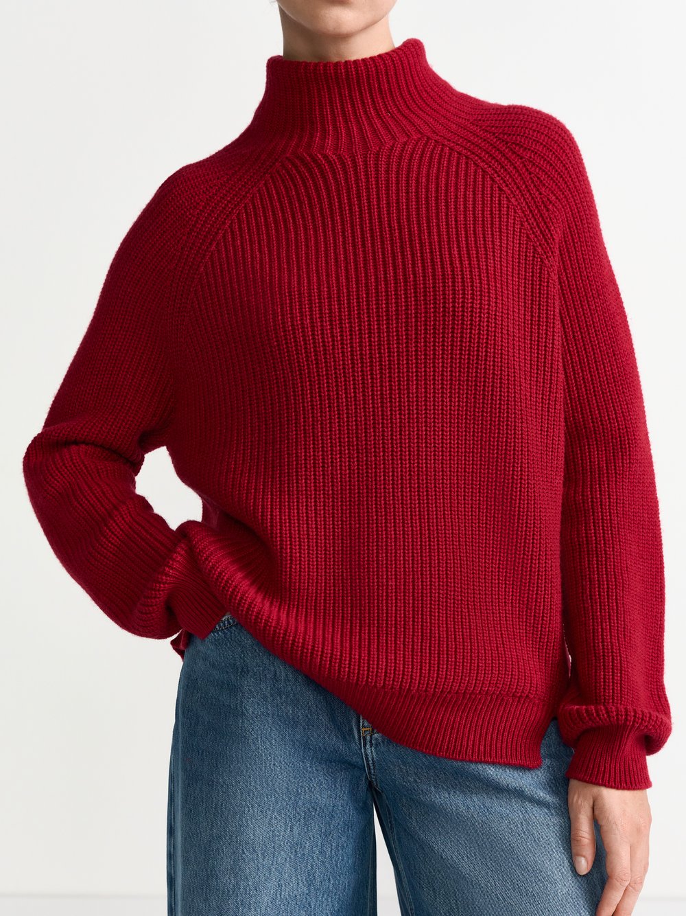 Rich & Royal Strickpullover mit Cashmere-Anteil Damen Rippe