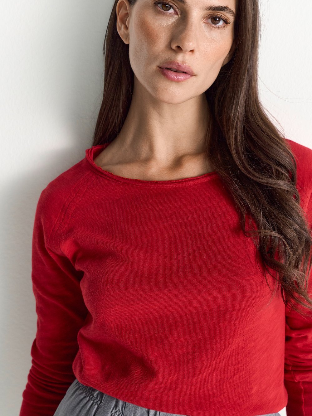 Rich & Royal Langarmshirt Damen Baumwolle