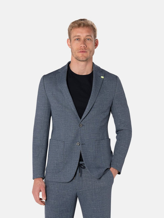 Benvenuto Sakko Herren Slim Fit meliert