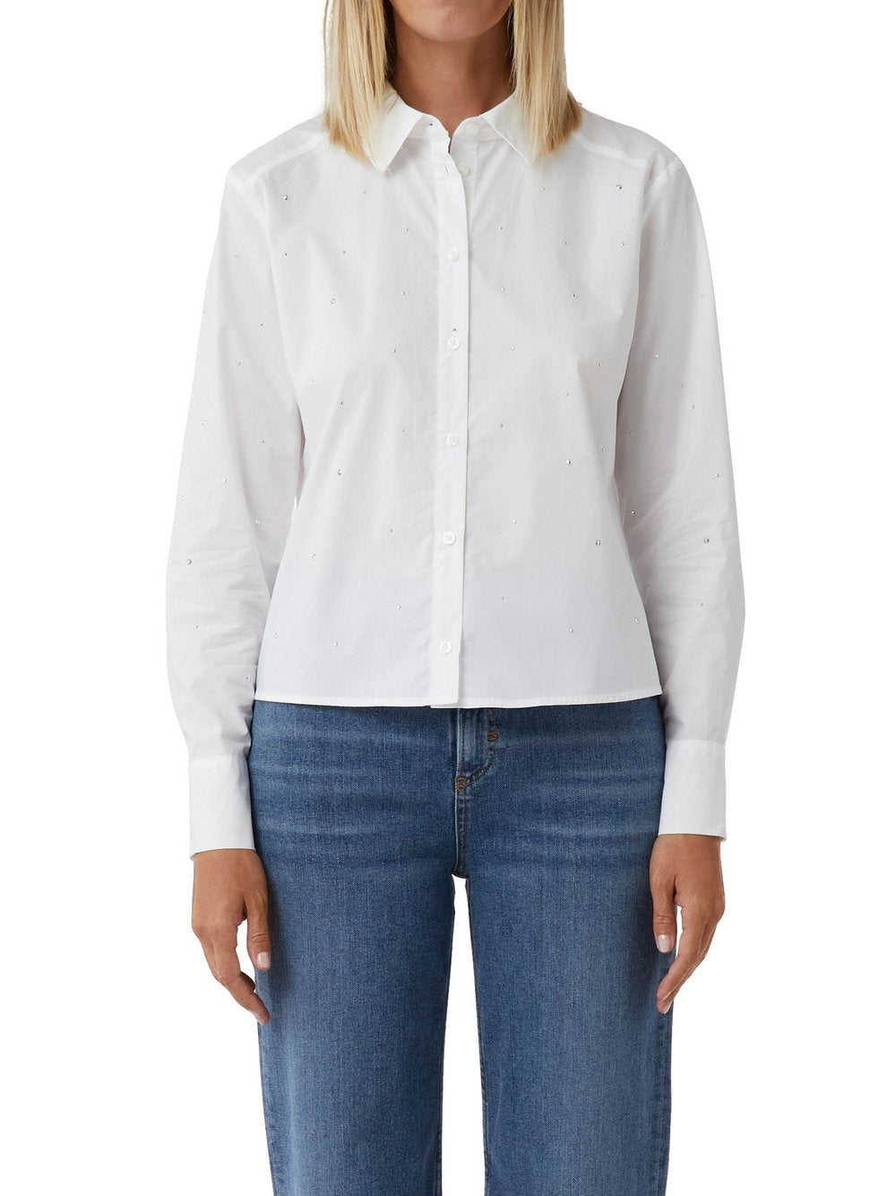 comma casual identity Hemdbluse Damen Baumwolle