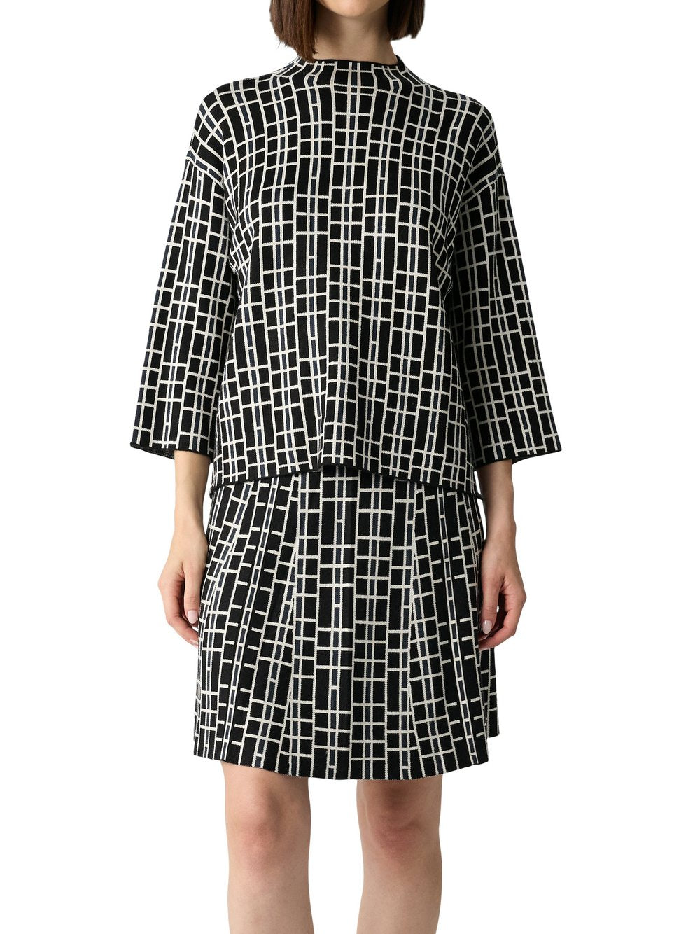 comma casual identity Strickrock Damen gemustert