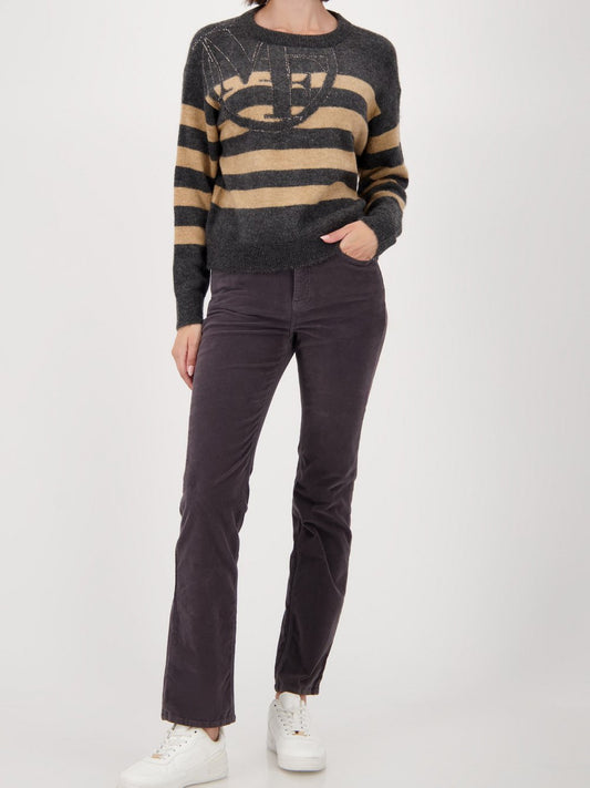 Monari Strickpullover Damen gestreift