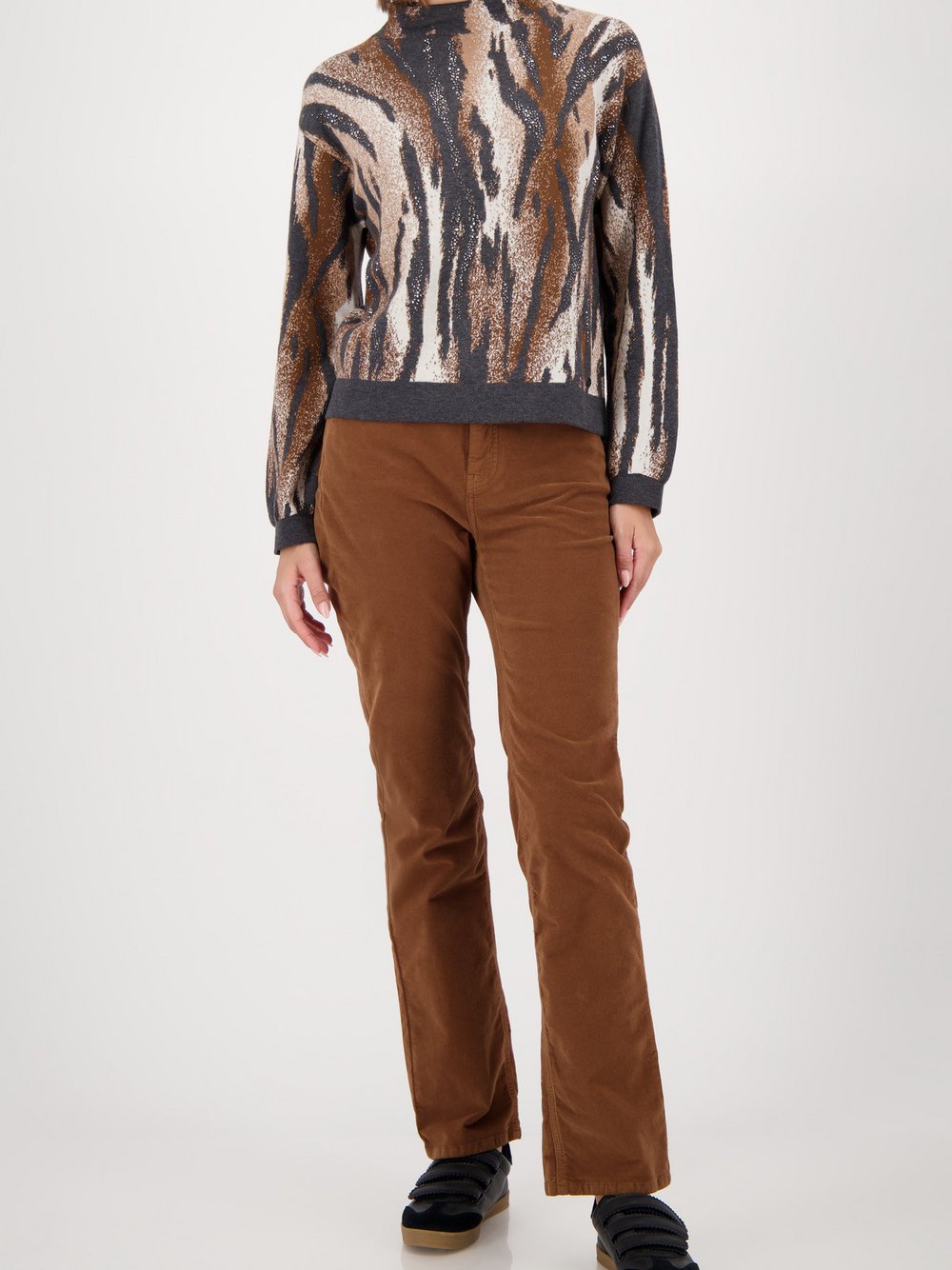 Monari Feinstrickpullover Damen gemustert