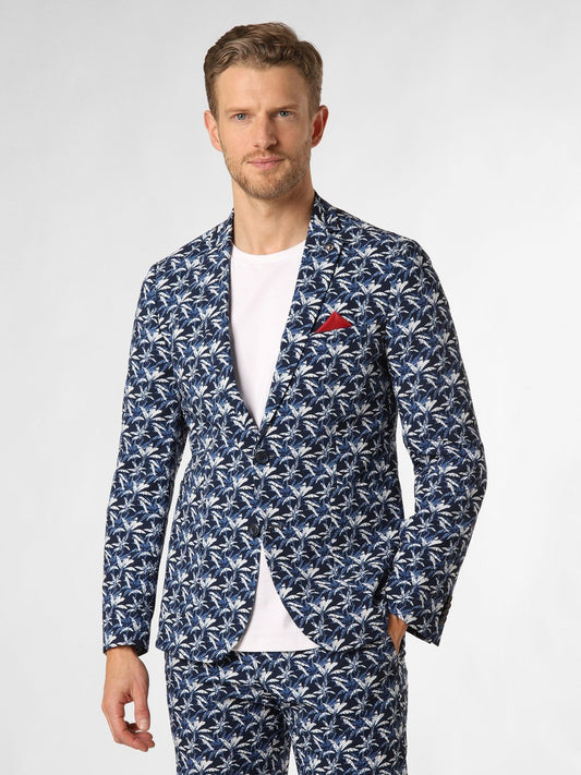 Finshley & Harding London Baukasten-Sakko Herren Slim Fit gemustert