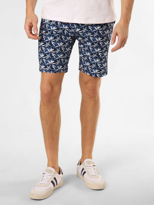 Finshley & Harding London Baukasten-Shorts Herren Regular Fit gemustert