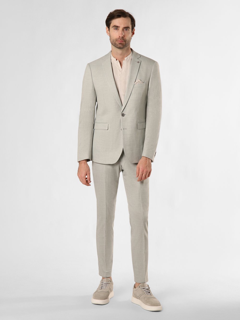 Finshley & Harding London Anzug Herren Slim Fit meliert