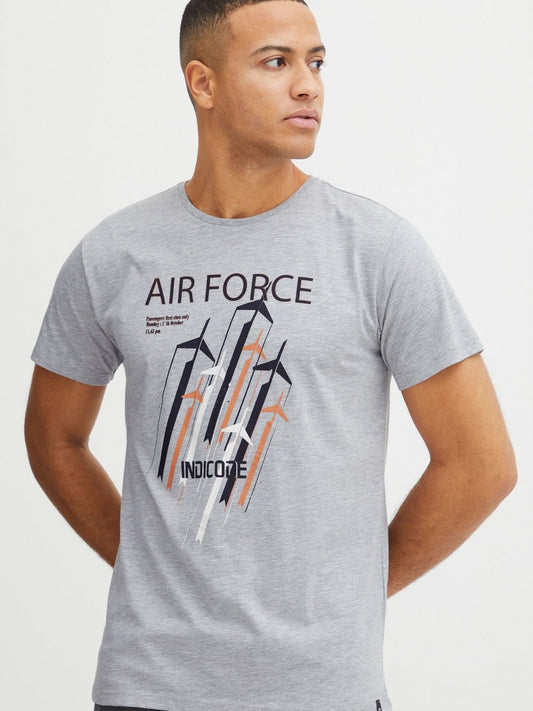 Indicode T-Shirt Herren Baumwolle bedruckt