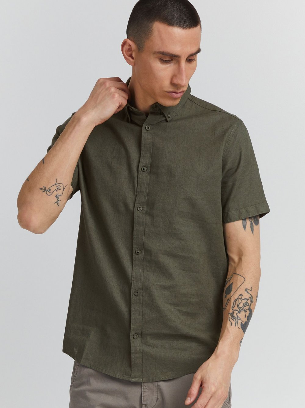 Indicode Kurzarmhemd Herren Regular Fit