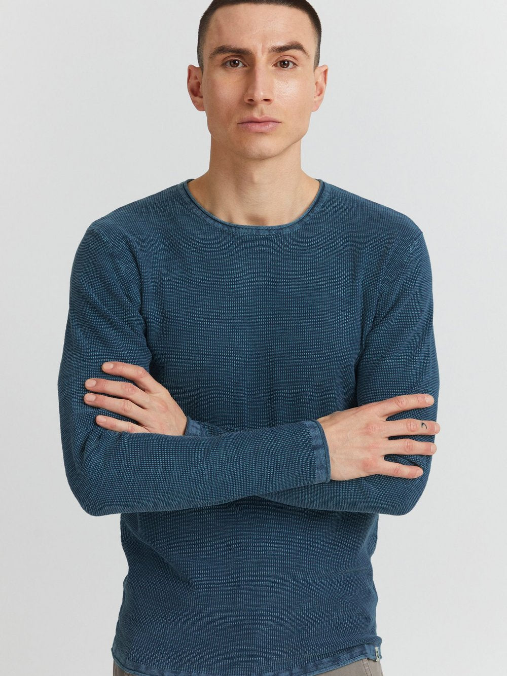 Indicode Rundhalspullover Herren Baumwolle