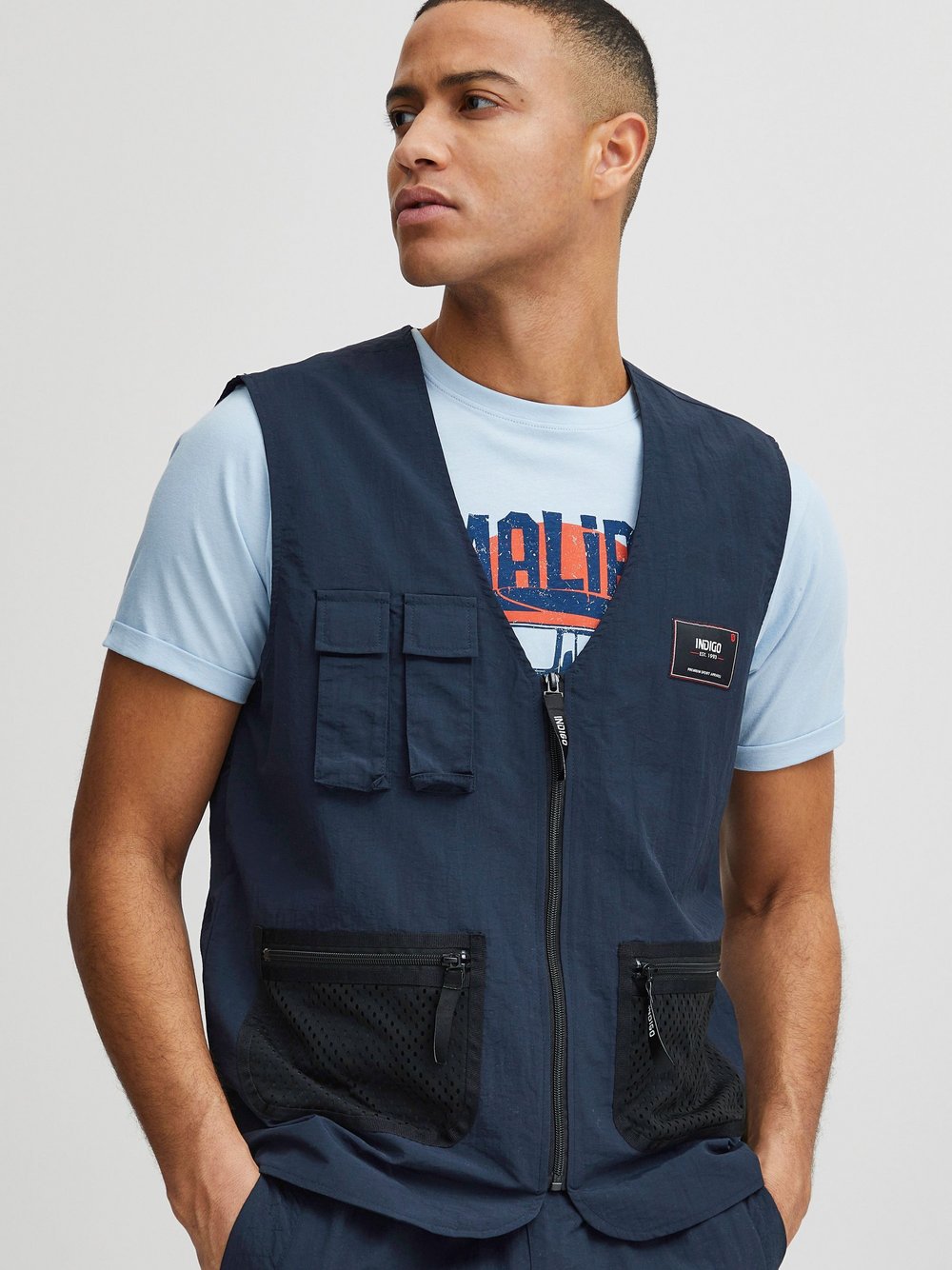 Indicode Kurzweste Herren