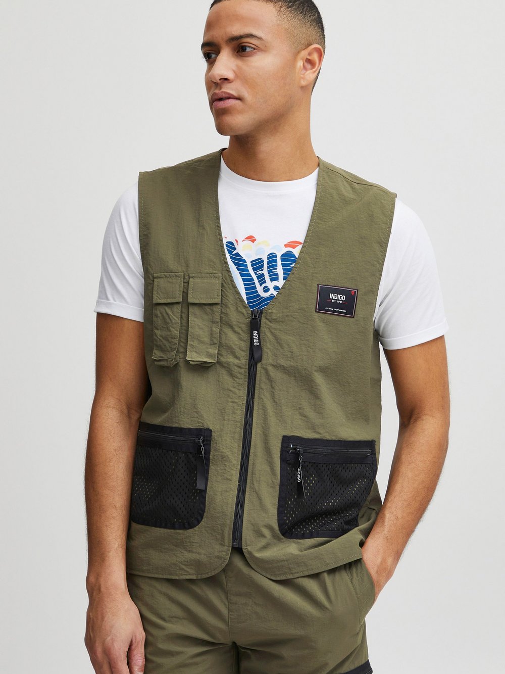 Indicode Kurzweste Herren