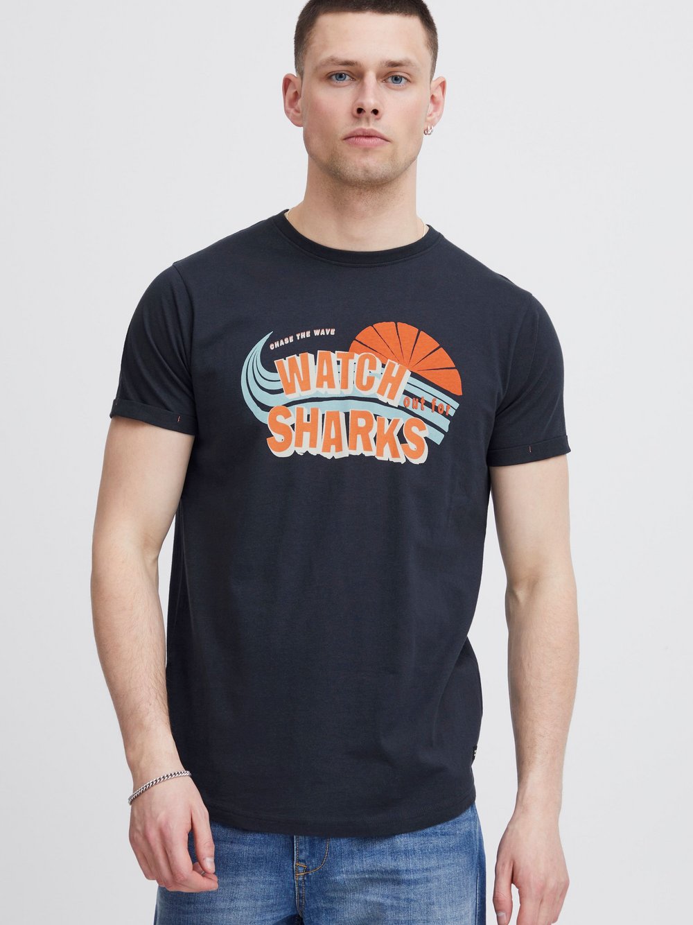 Indicode T-Shirt Herren Baumwolle bedruckt