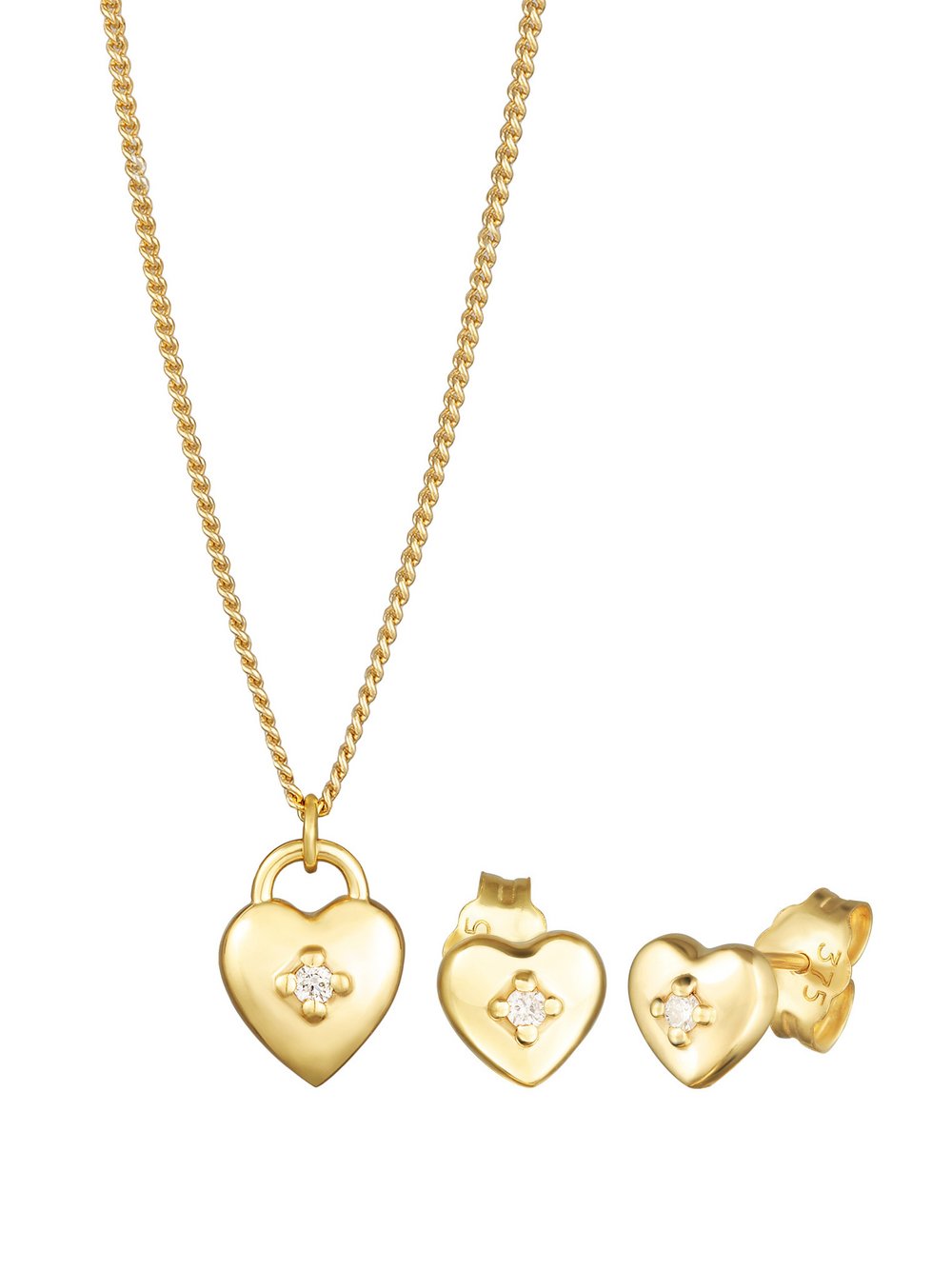 Elli Diamonds Schmuckset Damen Gelbgold