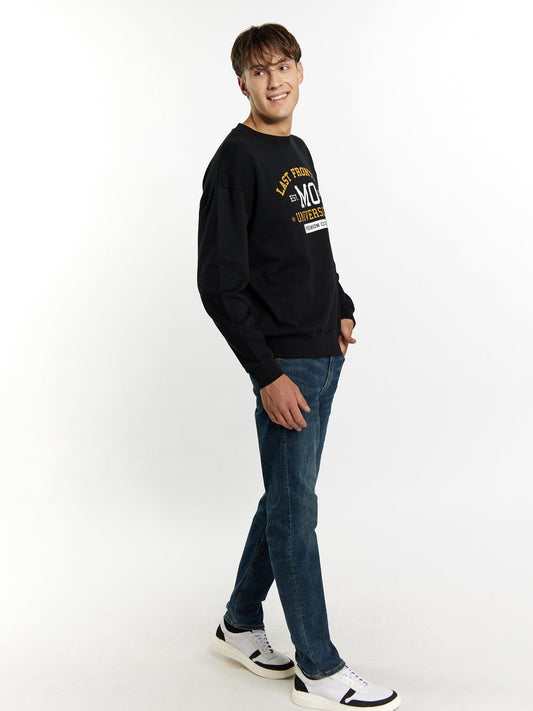 Mo Sweatshirt Herren Baumwolle gemustert
